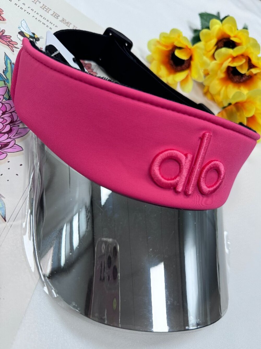 Bright Red Alo Yoga Airlift Solar Visor UV Sun Protection Tennis Golf Hat 👒 NWT